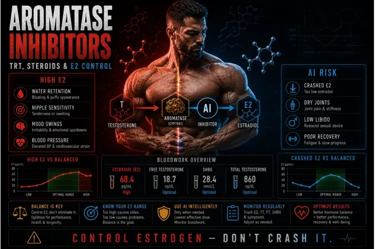 Aromatase Inhibitors on TRT and Steroids: When They Help and When They Cause Problems