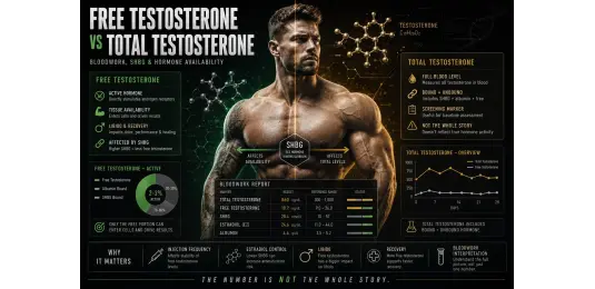 Free Testosterone vs Total Testosterone: What Actually Matters on TRT and Steroids