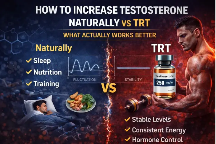 How to Increase Testosterone Naturally vs TRT: What Actually Works