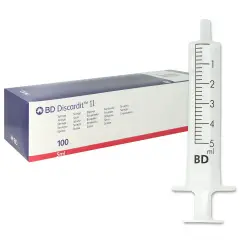 BD Discardit II Syringes 5 ml