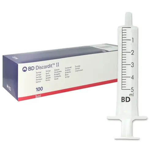 BD Discardit II Syringes 5 ml