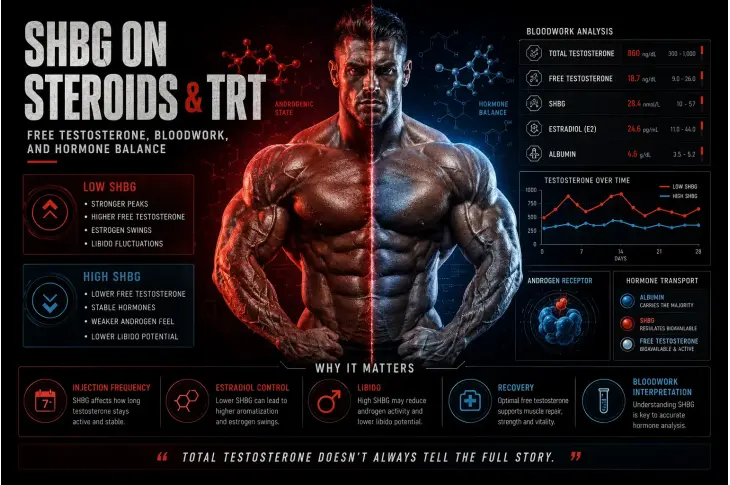 SHBG on Steroids and TRT: Why Free Testosterone Tells the Real Story