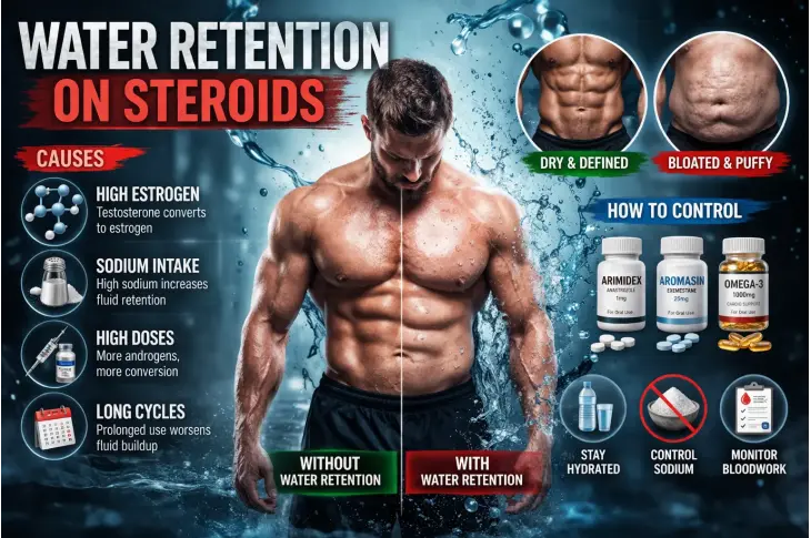 Water Retention on Steroids: Causes, Estrogen, and Control